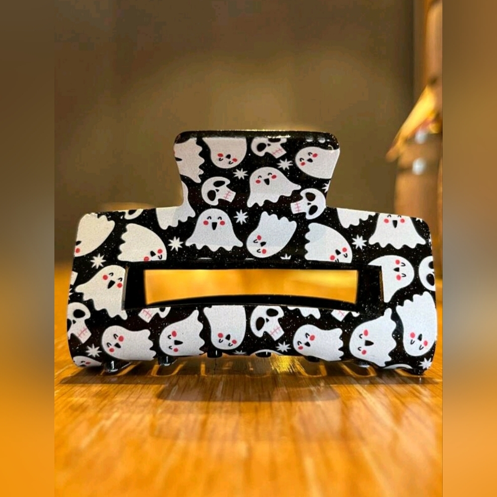 Cute Acrylic Halloween Hair Claw